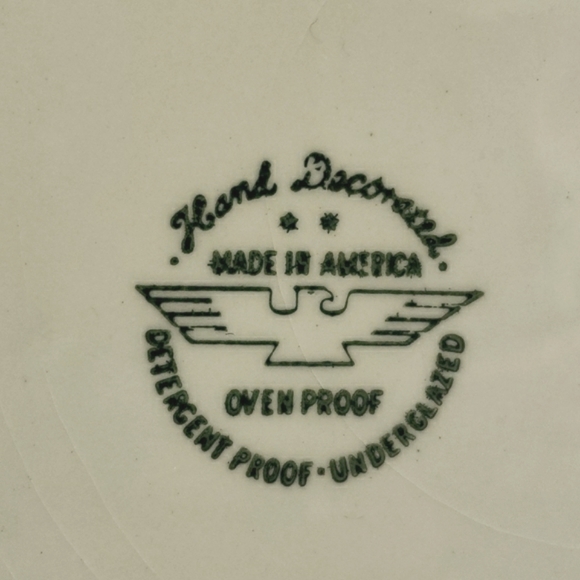 Mid-century Vintage Stetson Pottery Yellow Dogwood Blossom Dishes 4-piece Set - Picture 3 of 10